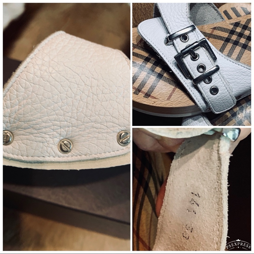 ❌SOLD❌✳️ BURBERRY GORG SLIDES/CLOGS EUC s 6.5-7✳️ - Picture 6 of 10